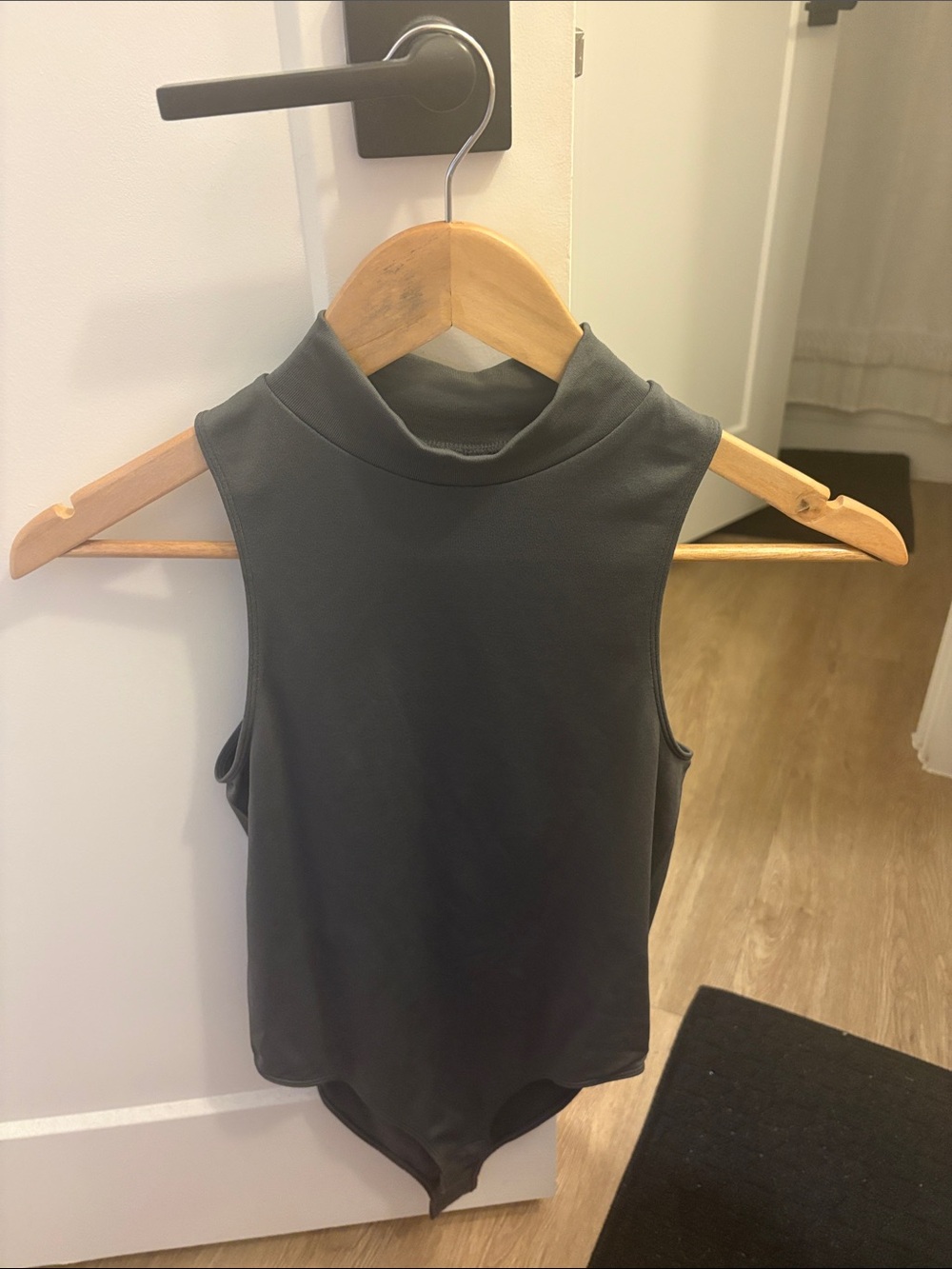 A New Day Sleeveless Mock Neck Bodysuit - Black